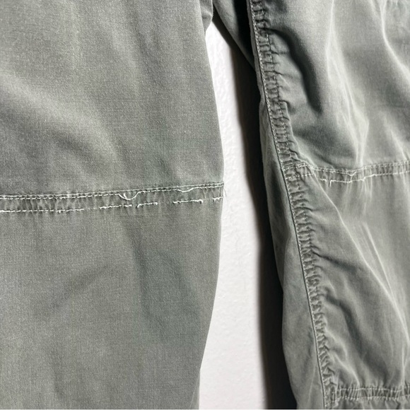VTG Gramicci Women Pants 8 Green Capri‎ Gorpcore Pull On Cotton Utility Outdoor - Picture 3 of 12